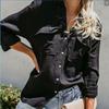 Women's Long Sleeve Tops Stylish Button Down Casual Blouse Shirt T-shirt For All Seasons