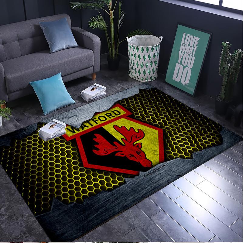 1PC rug Watford Crest Design Carpet, Chair Rug,Area Rug for Office Bedroom living rooms bedroom, Doormat decor Christmas fan gifts