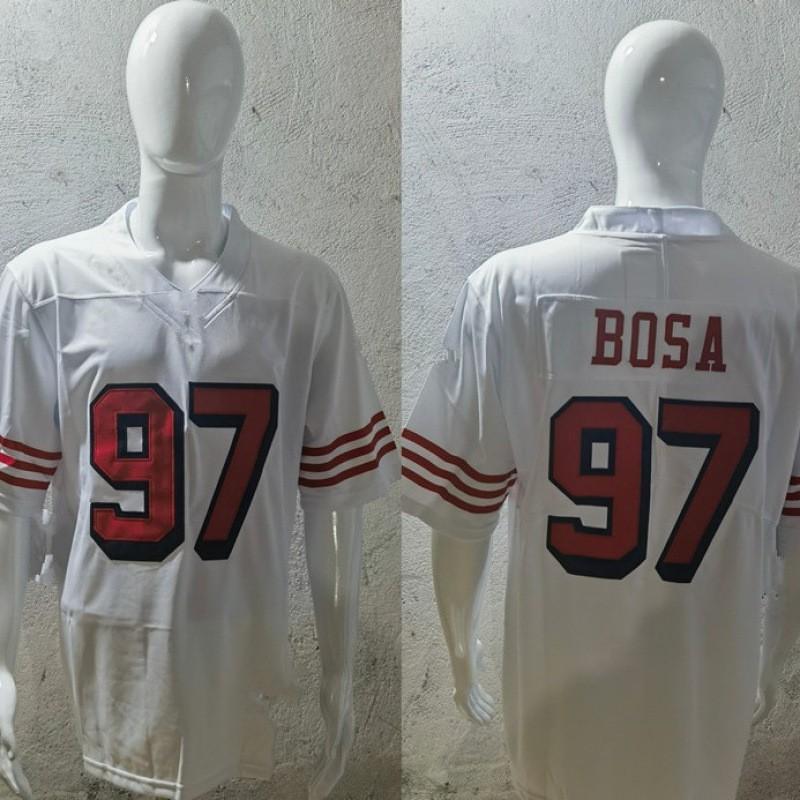 San Francisco 49ers NFL Football Jersey Bosa 97 Deebo Samuel 19 Second Generation Embroidered Retro Style