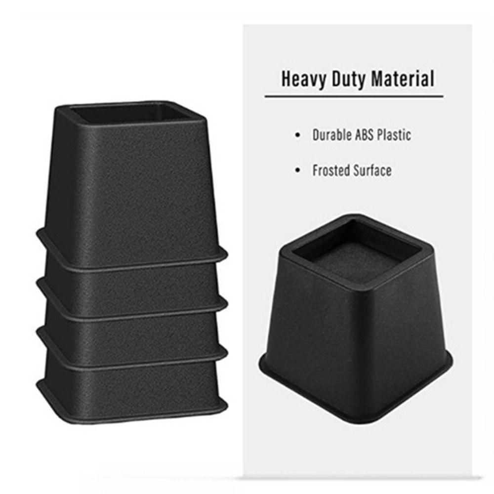 4Pcs Shock-Absorbing Furniture Leg Risers Adjustable Height Table Lifters  Chair Legs