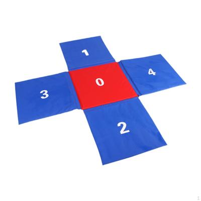 Kids Jumping Pad Group Activity Playing Game Mat Cross Shaped Children Educational
