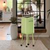 Modern Large Capacity Rolling Trash Can Without Lid for Office, Kitchen, Restaurant, Bathroom.
