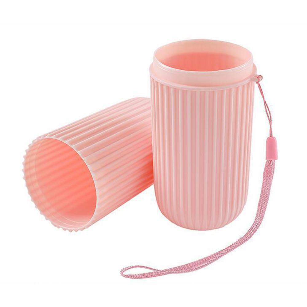 1Pc Portable Toothbrush Cup Bathroom Toothpaste Holder Storage Case Box Organizer Travel Toiletries Storage Cup New Creative