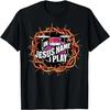 Au nom de Jésus je joue de la batterie Batteur Groupe de musique chrétienne Batterie T-shirt