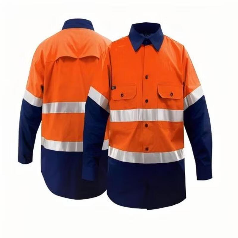 DAXTE Reflective Work Shirt with Breathable Mesh Lining