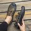 Mens Genuine Leather Sandals  Closed Toe Sandals Hand-stitched Summer Men Sandals Breathable Outdoor Men Beach Sandals