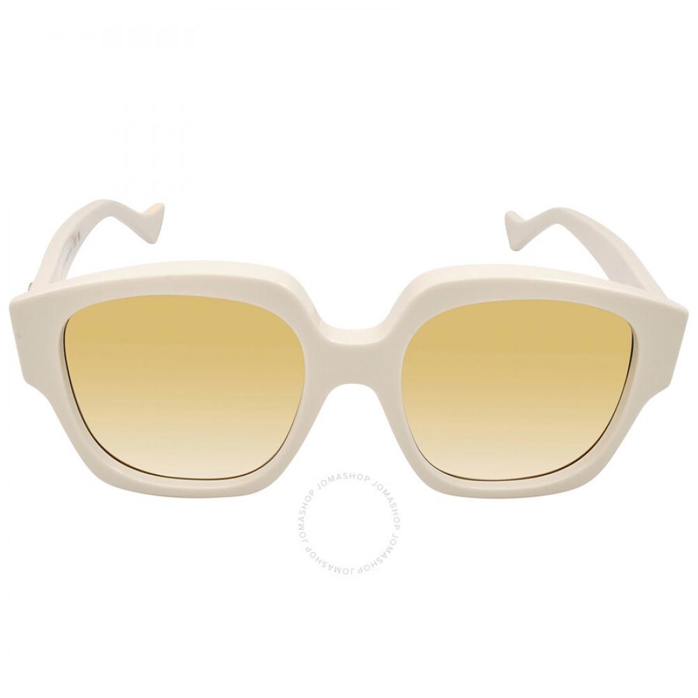 

Gucci Yellow Gradient Square Ladies Sunglasses GG1372S 001 56