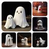 Adorable Halloween Ghost Figurine Set For Charming Home Office And Garden Decor