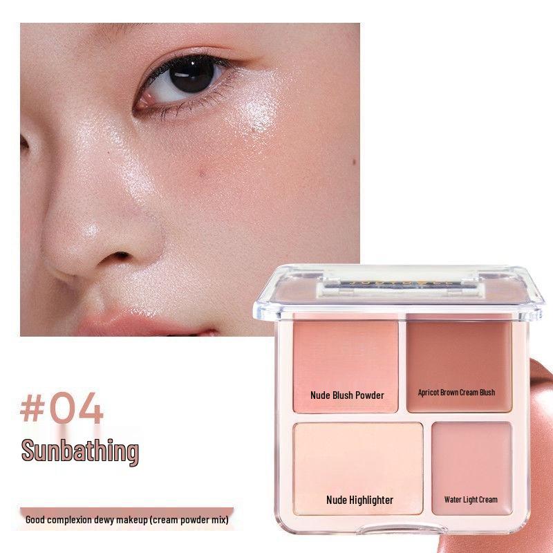 

Kappale Палетка румян и хайлайтера «Четыре цвета» - Матовая контурирующая косметика 9