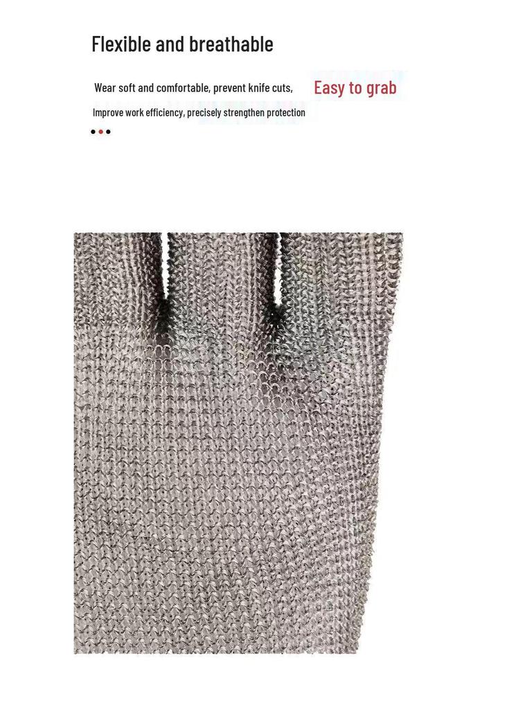 316 Stainless Steel A9 Cut-Resistant Slaughter & Fish Handling Safety Gloves