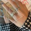 VENTFILLE 925 Sterling Silver Frosting Ring For Women Minimalist Irregular Versatile Fashion Elegant Jewelry Gift Dropshipping