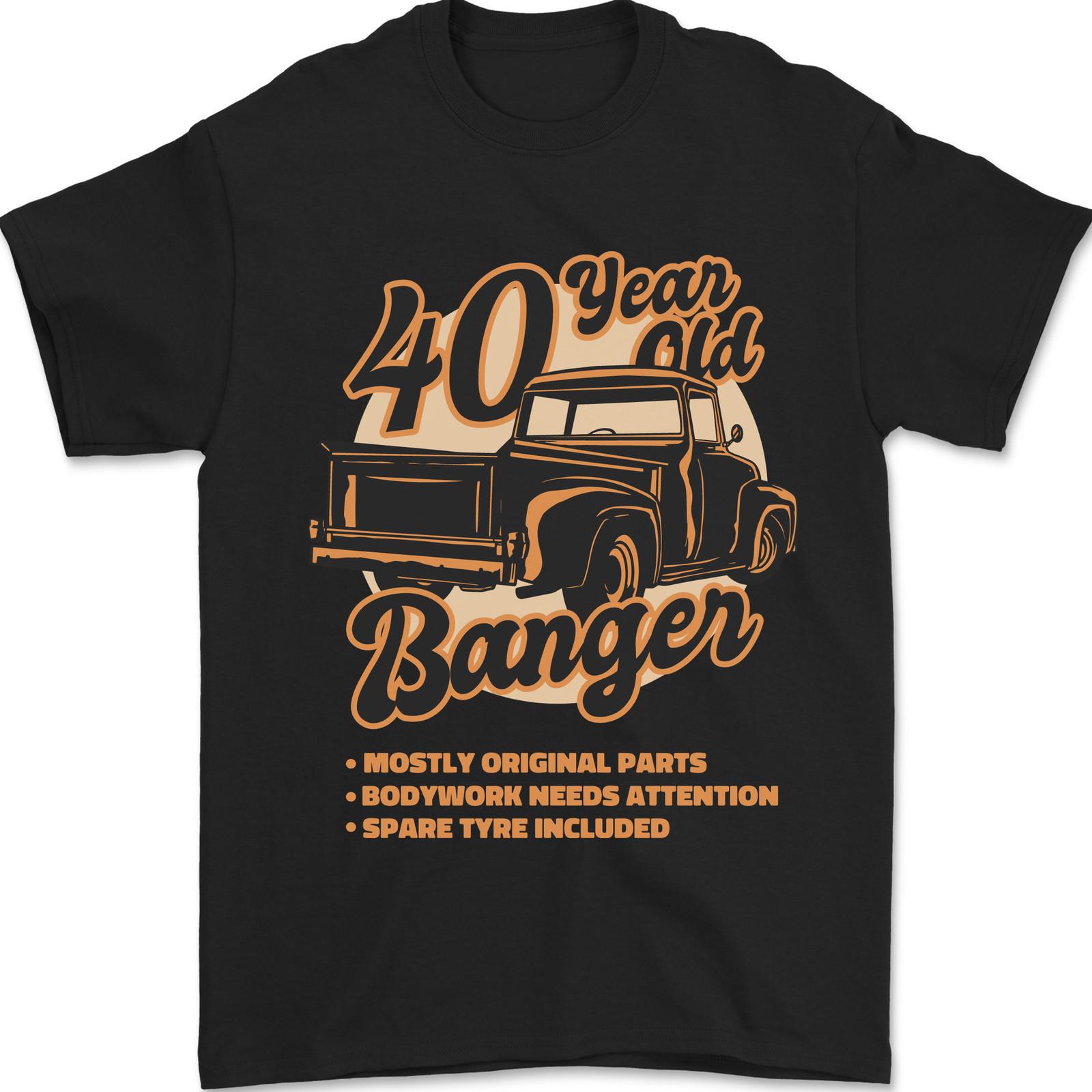 40 Year Old Banger Birthday 40th Year Old Mens T-Shirt 100% Cotton S разноцветный