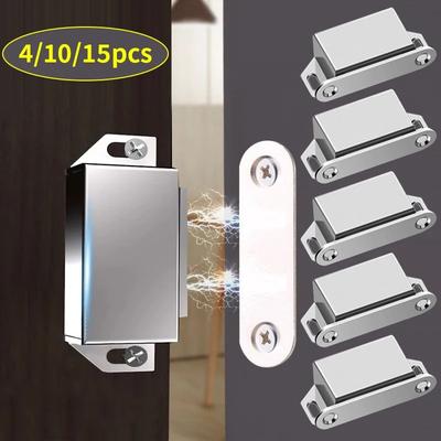 4/10/15pcs Magnetic Cabinet Door Stopper, Suitable for Furniture Doors Such As Cabinets and Shoe Cabinets, Magnetic Door Buckles