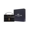 Coach Lane 26 Flap Chain Shoulder Bag Leather Accordion Crossbody Bag Medium Women shoulder bag Black C8595-IMA47