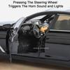 1:24 530Li M4 Miniature Model Toys Diecast Alloy Car Front Wheel Steering Sound Light Pull Back Vehices Kids Christmas Surprise