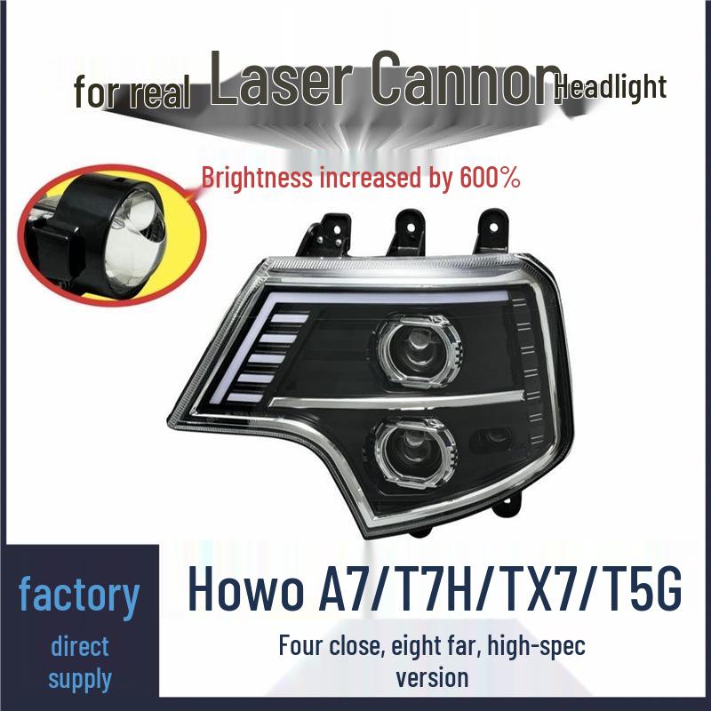 

Compatible with Sinotruk Howo A7/T7H/TX/T5G: Laser Cannon Headlights for Seamless Installation Standard