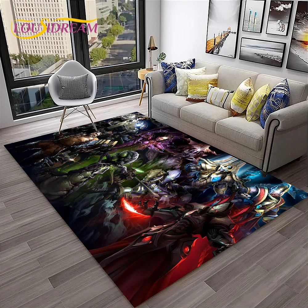 StarCraft Game Retro 3D Gamer Carpet Rug for Home Living Room Bedroom Sofa Doormat Decor,kids Play Area Rug Non-slip Floor Mat