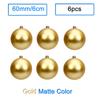 6 Stück/Los 6cm/2,4 Zoll Weihnachtsbaum Dekoration Farbe Hohlkugeln Schmuck Hängende Kugeln Für Haus Bar Party Dekoration