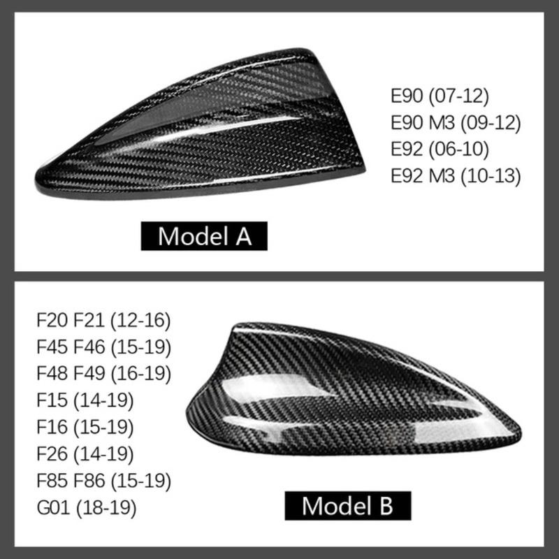 Real Carbon Pattern For BMW M2 M3 M4 123457 Series X1 X3 F22 F30 F34 F80 F87 F32 F36 F82 G11 G20 G12 G30 Shark Fin Antenna Cover