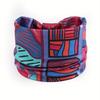 African Tribal Print Wide Headband With Soft Stretchy Fabric For Yoga Workout Running Wear