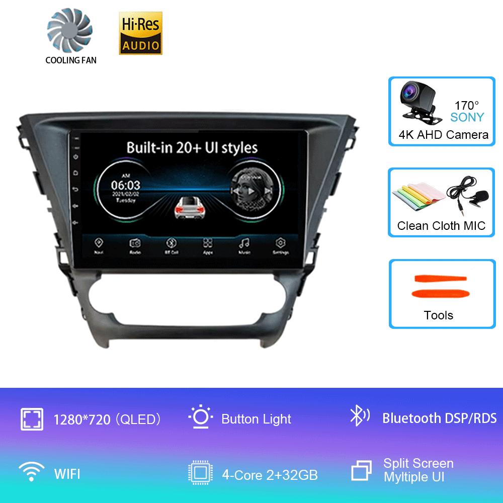 

For Toyota Avensis 2018 2019 2020 Car Radio Multimedia System Navigation GPS Stereo CD Player Android 14 Auto BT No 2 Din DVD CHINA