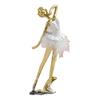 Artistic Resins Ballet Girl Figurine Ballerinas Sculpture Dancing Lady Statue for Desk or Book Shelf Display Ornament