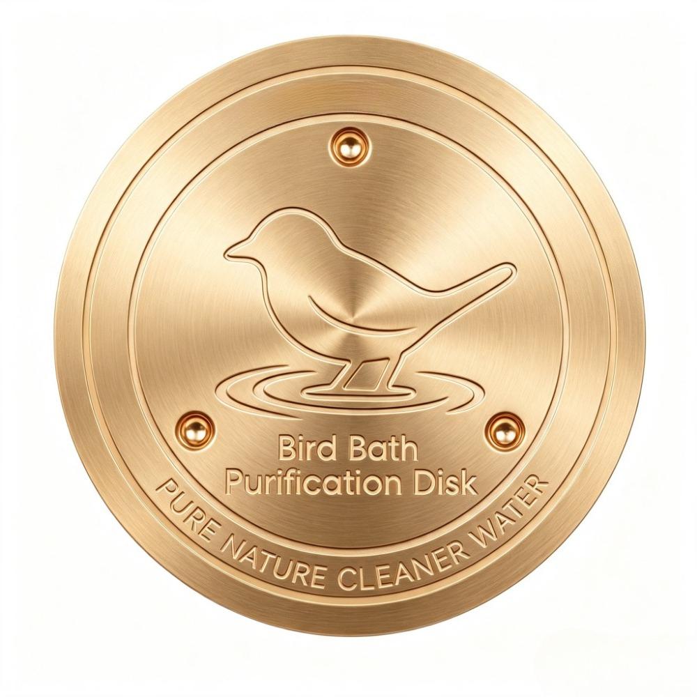 Outdoor Garden Bird Bath Copper Disk Reusable Water Basin Maintenance Accessory for Wild Bird Drinking and Bathing Areas