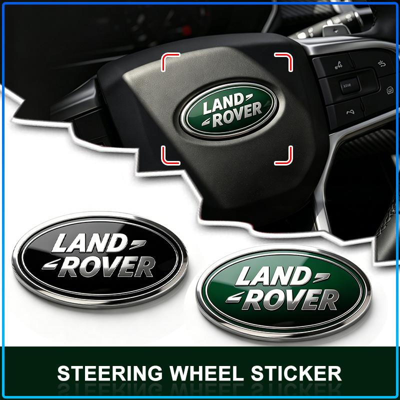 1 Pezzo ABS Coprivolante Auto Stemmino Centrale Emblema Adesivo Per Land Rover Freelander 2 L2 L319 L462 LF Range Sport Evoque L322 Discovery 2 3 4 5