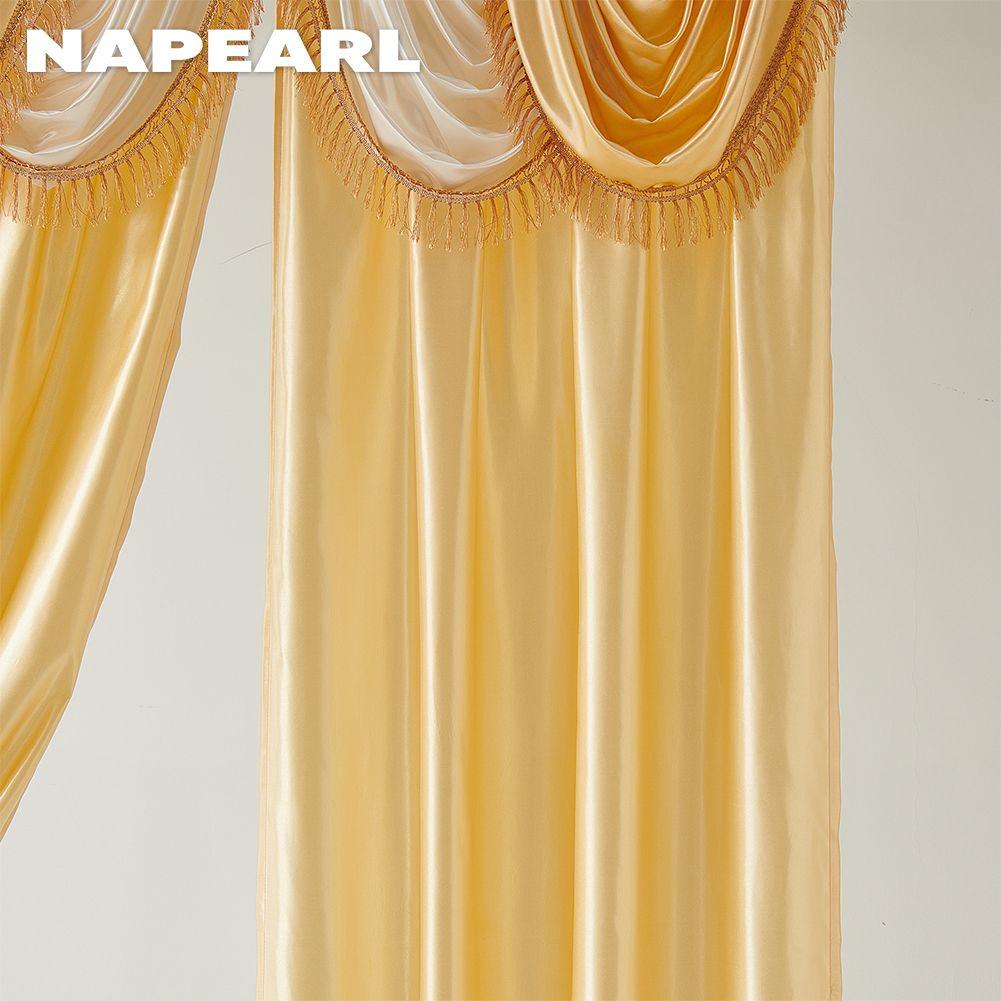 Un set de perdele și capete de perdele NAPEARL 70-80% opace pentru atmosfera de Anul Nou Decoratiuni de Anul Nou pentru sufragerie dormitor Home Decor