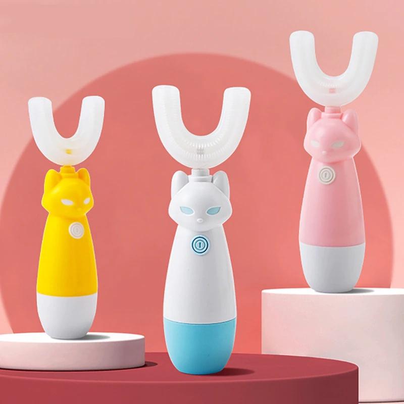 Durable Electric Toothbrush For Kids With Silicone Brush Head And Long Battery Life