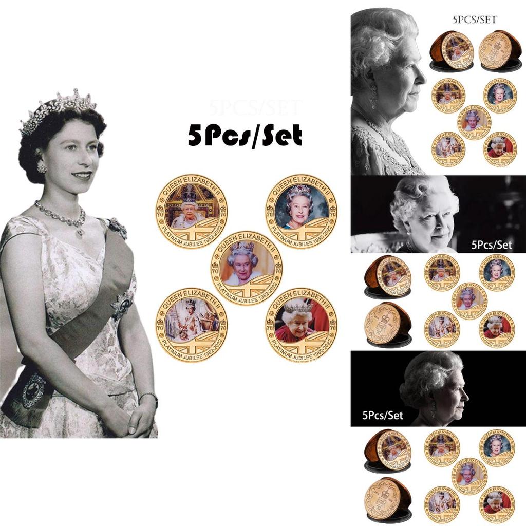 Kunglig Souvenir Drottning Elizabeth II Minnesmedalj Myntset