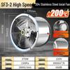 304 Stainless Steel High-Temp Resistant 220V/380V Waterproof Anti-Corrosion Industrial Axial Ventilation Fan