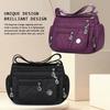 Borsa a tracolla da donna di grande capacità impermeabile resistente all'usura con tasche multiple per pendolarismo e tempo libero all'aperto