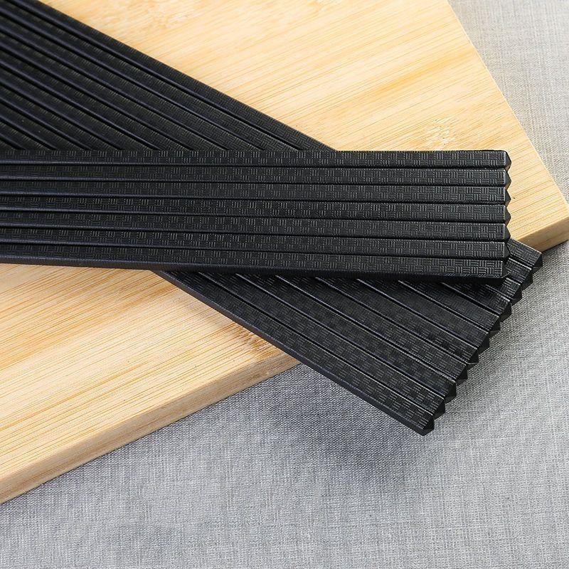 High-Grade Alloy Chopsticks - Anti-Mildew, Durable Family & Restaurant Tableware Set