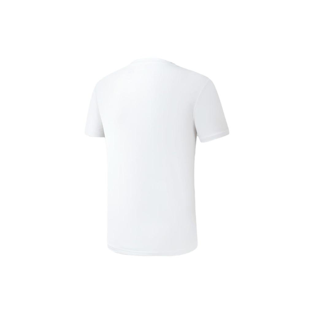 FILA American Retro Letter Logo Print Round Neck Fitness Short Sleeve T-Shirt Men Tops Jade-White A11M321199A-WT