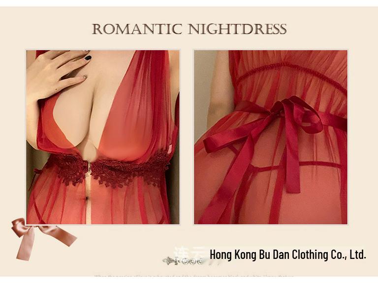 Set di Vestito Lungo Sexy in Rete con Spacco Profondo a V Taglie Forti per Donne Curvy - Stile Europeo Hot, Design Trasparente con Rilascio Rapido