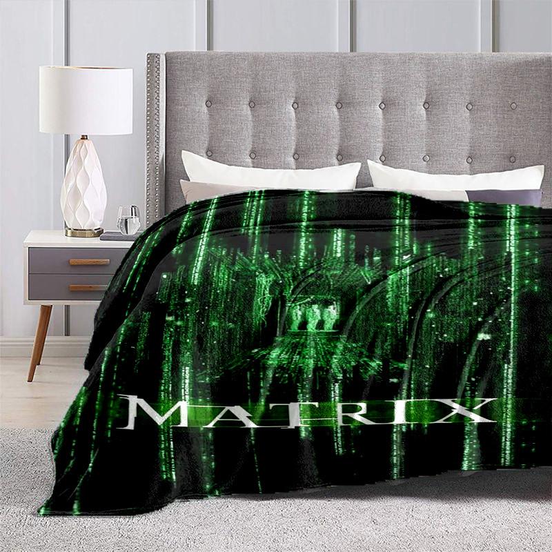 1pc Matrix: The Beginning Cartoon Blanket,Portable Throw for Travel & Camping, All Season Cozy Blanket,Ideal Gift
