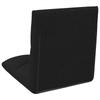 Adjustable Footstool Black Fabric