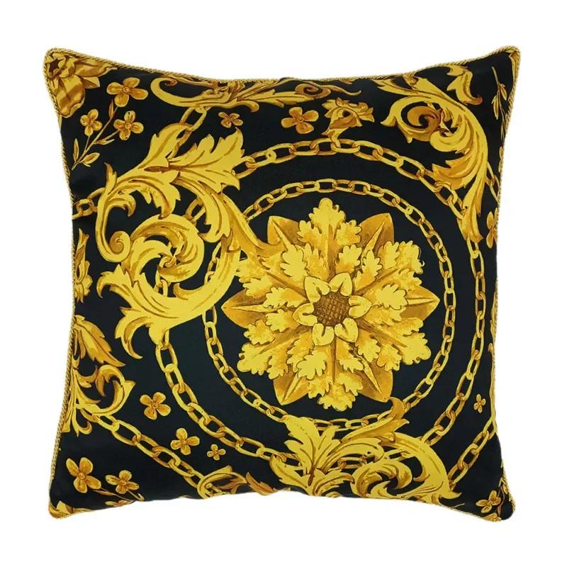 European Style Throw Pillow Cover Indoor Sofa Cushion  Classic Geometric Vine Printed