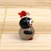 Figurine Fourcart Pinguin Negru, Lungime Totală 17mm, Pinguin Drăguț din Sticlă Făcut Manual pentru Pescuit CKK427