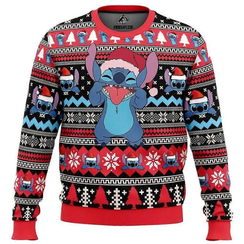 Neues Herren 3D Digital Allover Print Rundhals Sweatshirt Mode Print Pullover Langarm Jacke