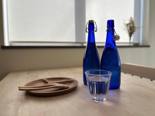 Machine Bottle Anchor Top Bottle, 720ml, Blue, Set of 2, Storage/Refill Container, Glass Bottle AT720SWCB2