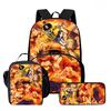 3-in-1 One Piece Backpack Set for Boys Girls Age 6-10, Light Weight School Kit with Front Pocket with Lunch Bag and Pencil Case