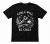 Mädchen Sind Mädchen Gottesanbeter Lesen Käfer Liebhaber Unisex Schwarzes T-Shirt