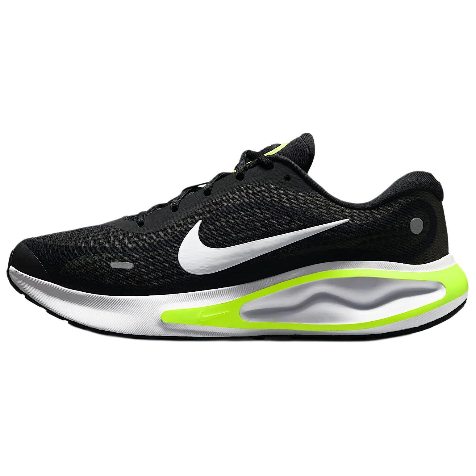 

Nike Journey Run Abrasion Resistant Low Top Running Shoes Men s Black White 44.5