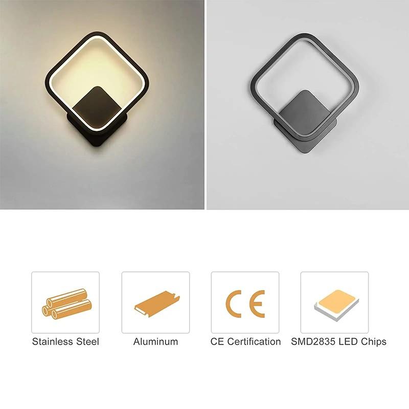 3000k 12w Acryl Nachttisch Wand Nachtlicht Augenschutz Weiches Licht Schlafzimmer Dekorative Lampe Umgebungslicht