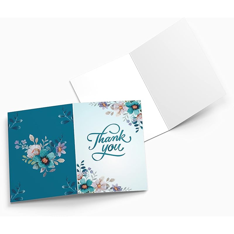 Clickedin - 50 Pieces Mini Blank Thank You Note Cards for Greeting Buyers