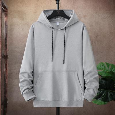 Cardigan Hooded Sweatshirt Men's Spring and Autumn Style Simple Casual Loose Jacket