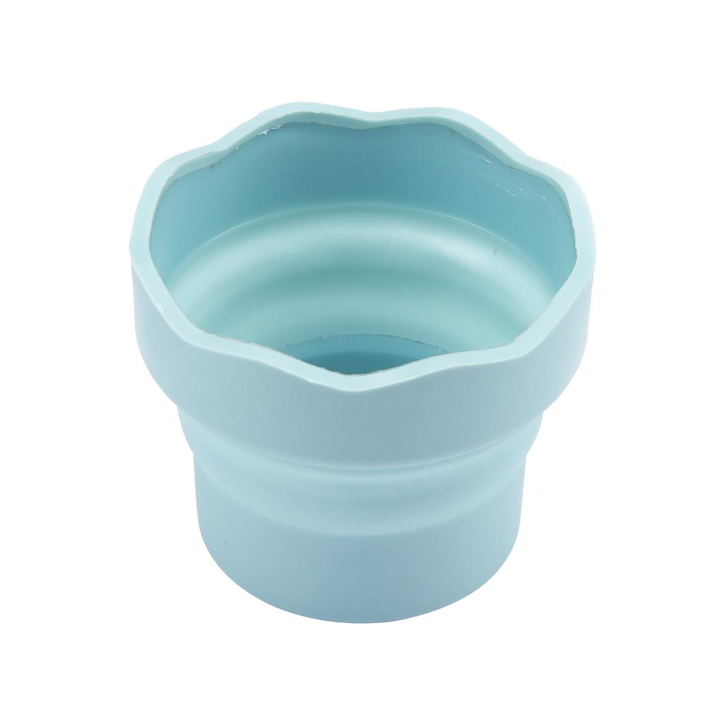 Seamiart Silicone Folding Mini Bucket for Washing Painting Brush Watercolor Drawing Tools Paint Pallette