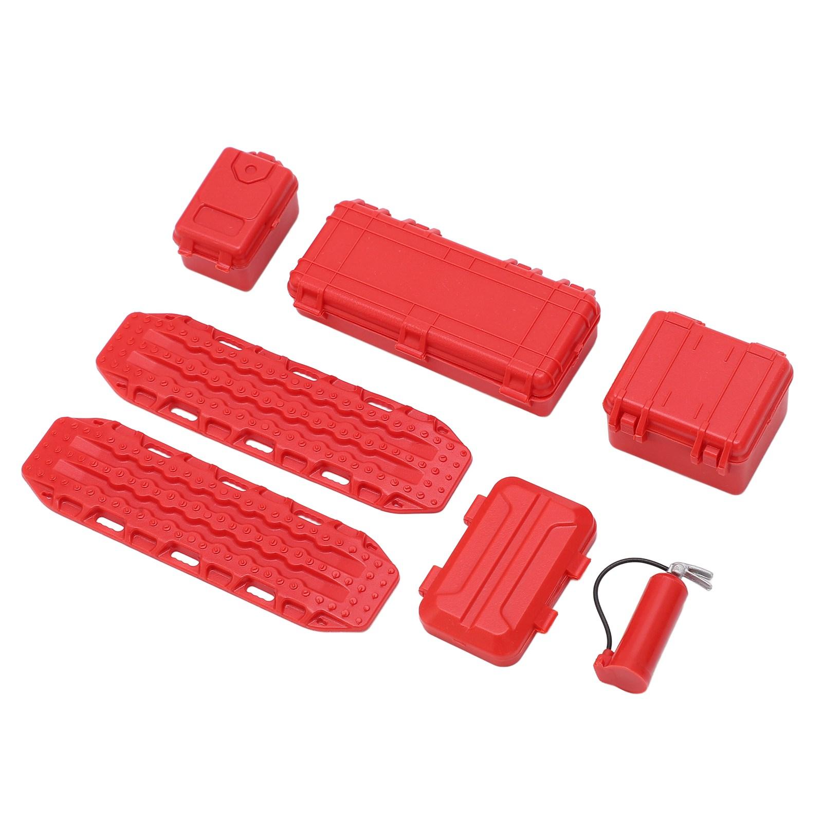 

Набір для імітації та прикраси радіокерованої машини Імітація валізи, ящика для інструментів, вогнегасника, набору дошки для евакуації